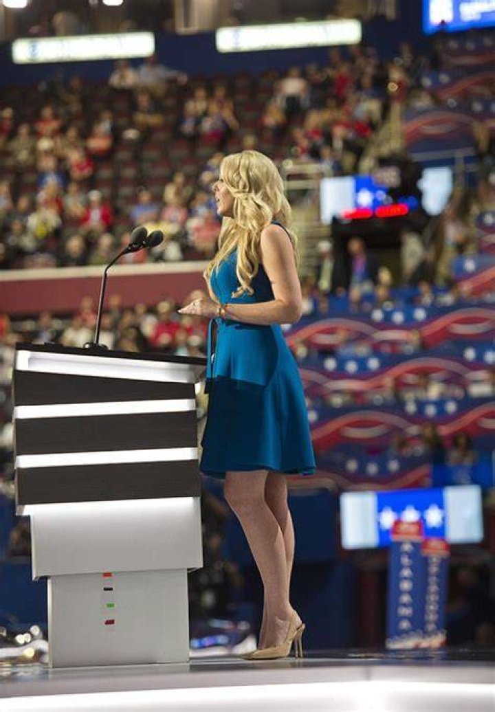 Tiffany Trump Stuns In Bright Blue During Her Speech At The RNC