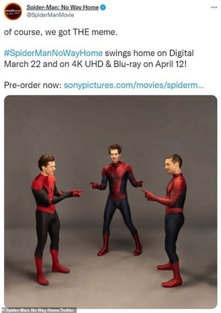 Tom Holland, Andrew Garfield, & Tobey Maguire Create ‘Spider-Man’ Meme – Hollywood Life