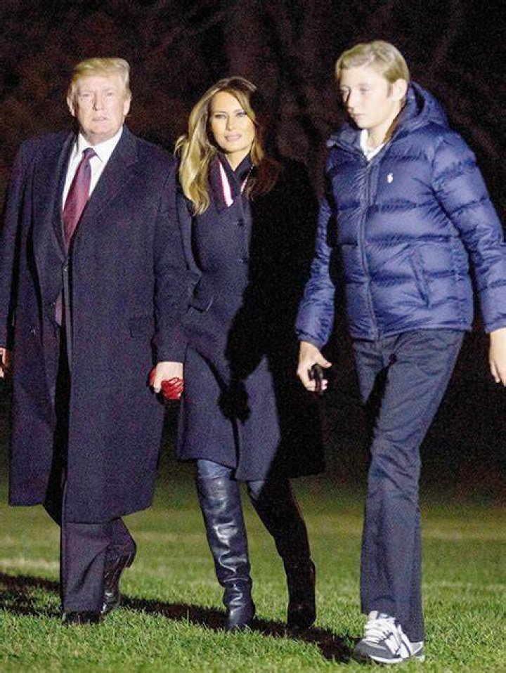 Towers Over Tall Mom Melania At White House – Hollywood Life