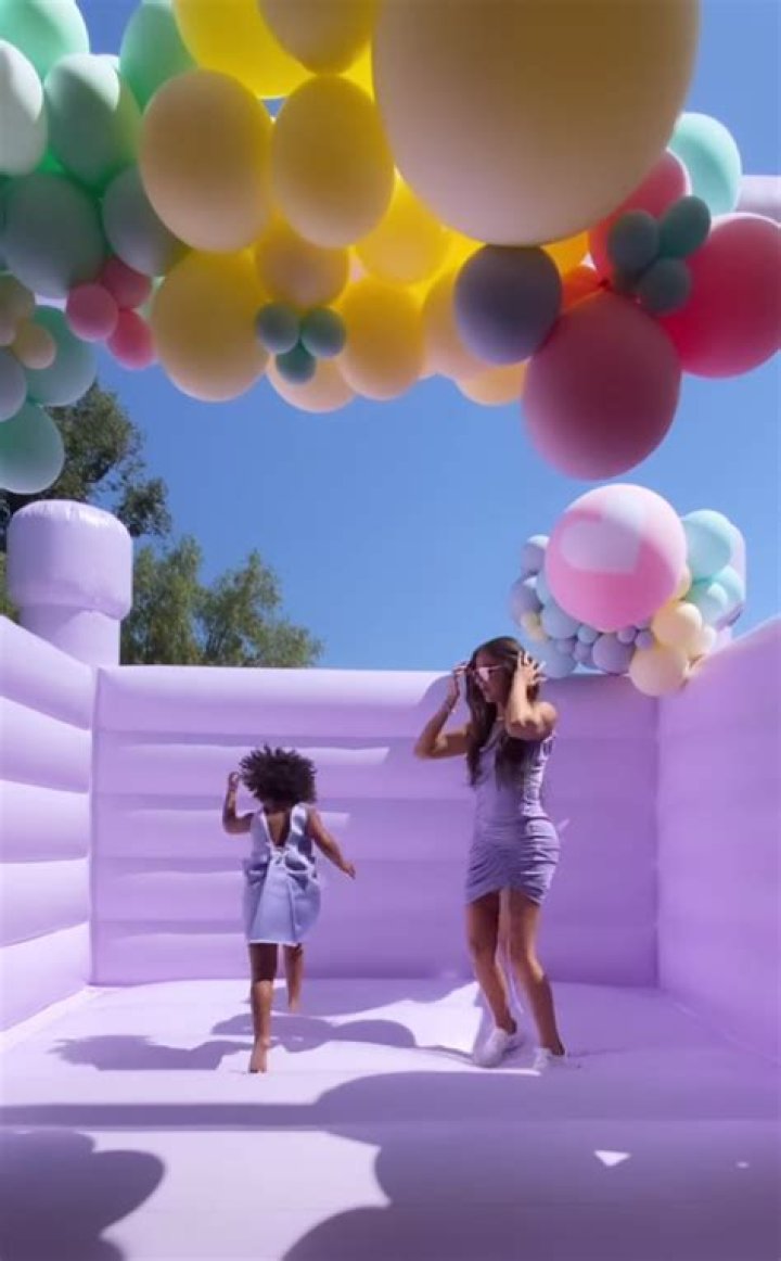 True Thompson Celebrates 3rd Birthday With Stormi Webster In Bounce House At Princess-Themed Party