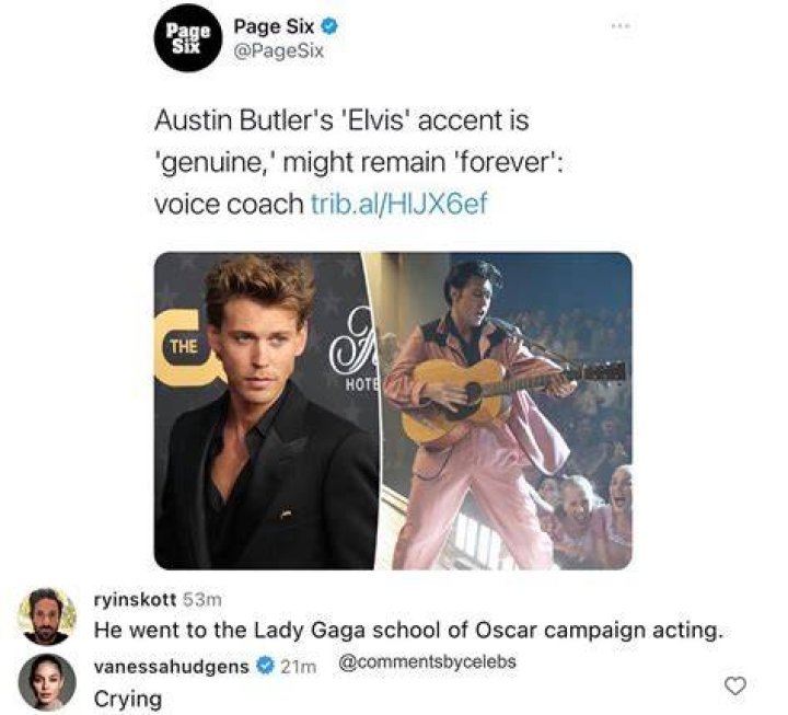 Vanessa Hudgens Laughs At Jokes About Ex Austin Butler’s Elvis Accent: ‘Crying’