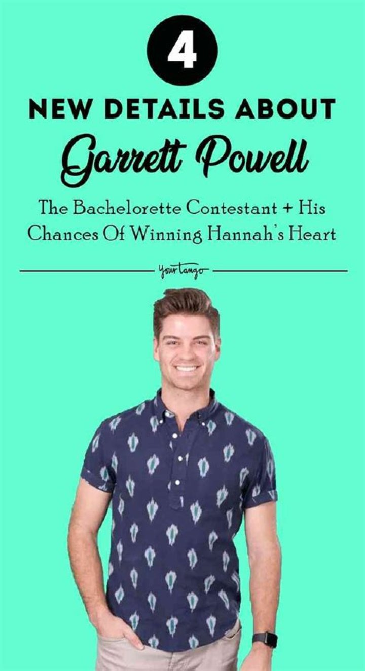 Who Is Garrett Powell? 5 Things About ‘The Bachelorette’ Contestant – Hollywood Life