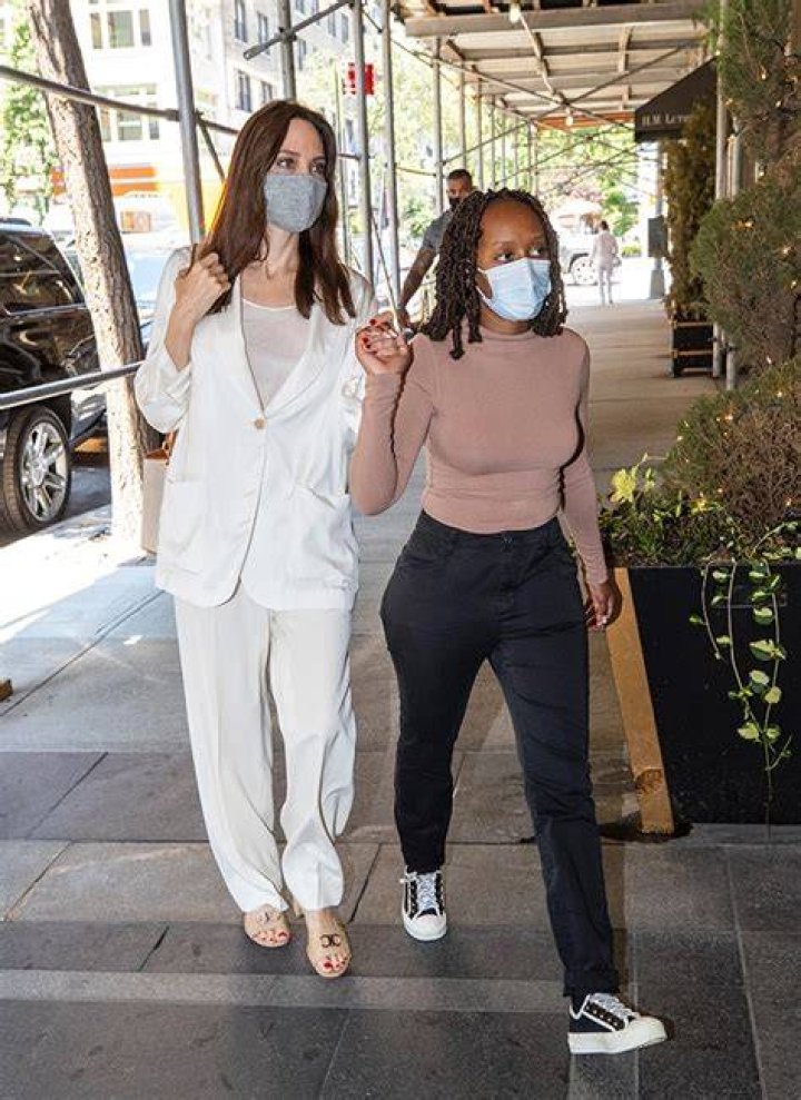 Zahara Jolie-Pitt, 16, Looks So Grown Up While Holding Hands With Mom Angelina Jolie In NYC